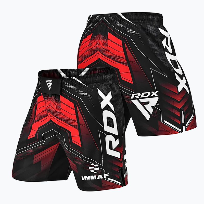 Spodenki treningowe męskie RDX IMMAF Approved MMA Fight & Training red 5