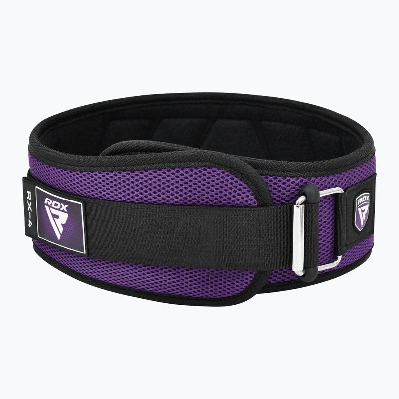 Pas do podnoszenia ciężarów RDX Rx4 Weightlifting Belt purple 2