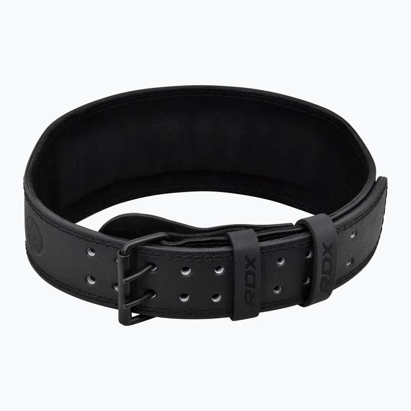Pas do podnoszenia ciężarów RDX Belt 4" Leather black 2