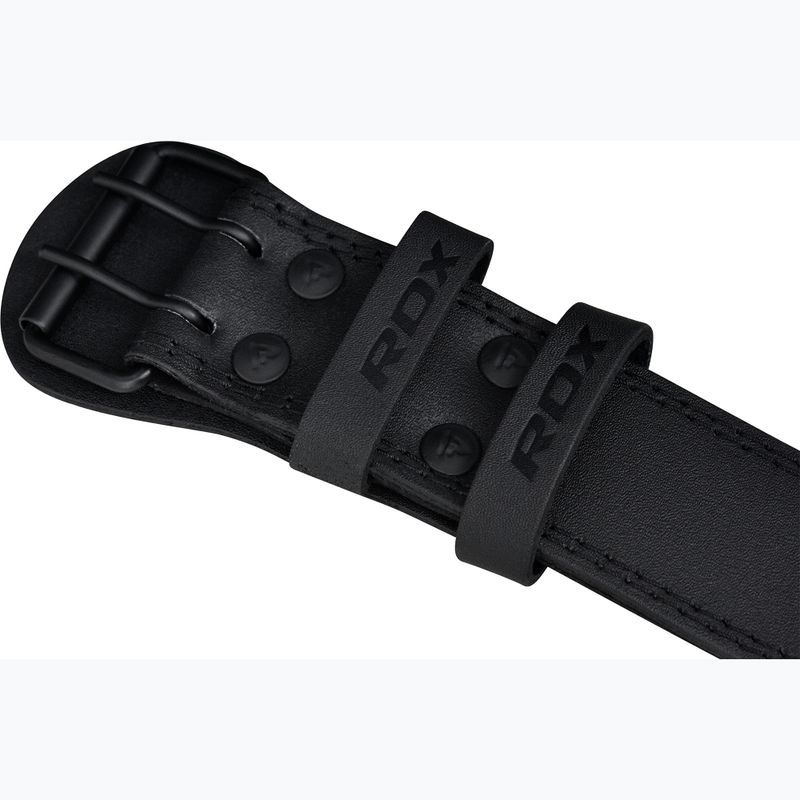 Pas do podnoszenia ciężarów RDX Belt 4" Leather black 5