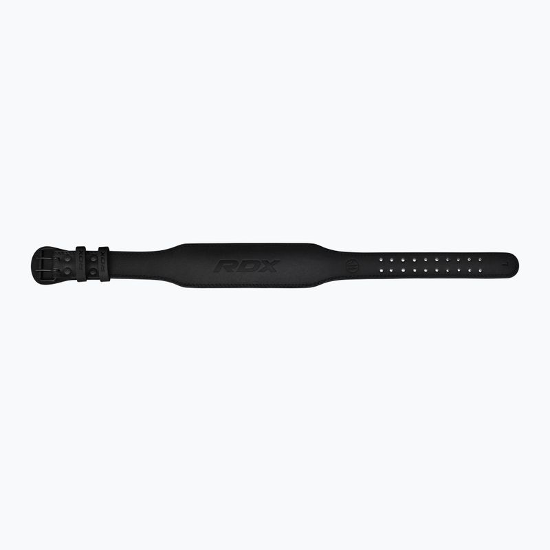 Pas do podnoszenia ciężarów RDX Belt 4" Leather black 7