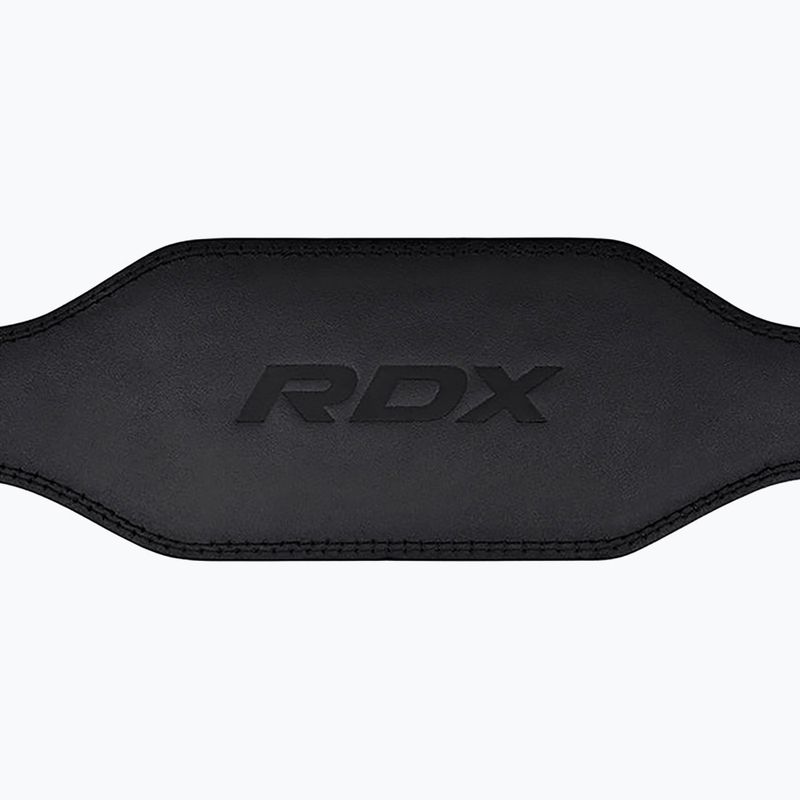 Pas do podnoszenia ciężarów RDX Belt 6" Leather black 3