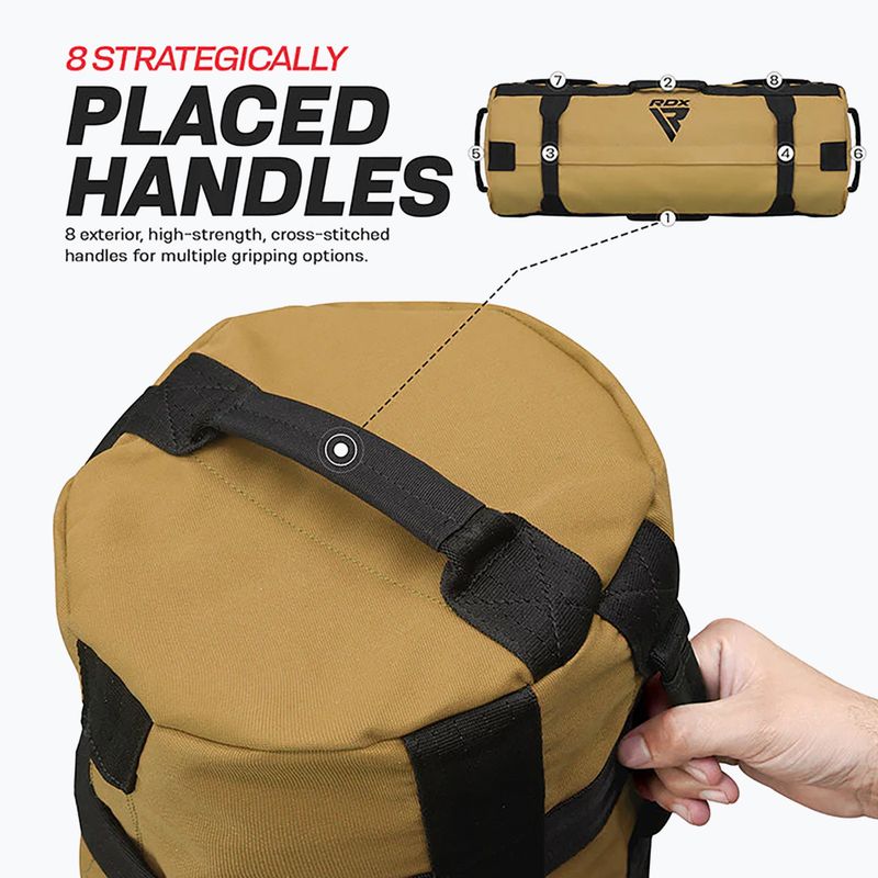 Worek treningowy RDX Fitness Sand khaki 9