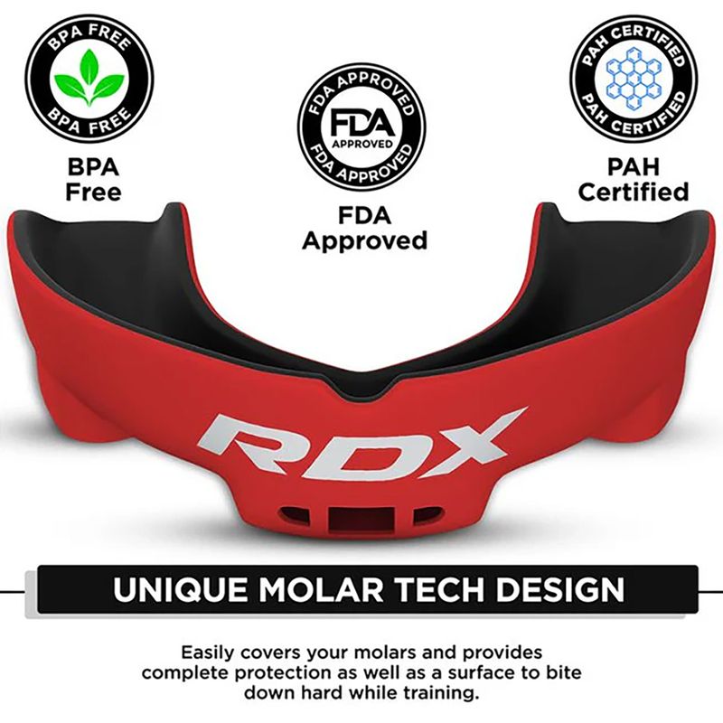 Ochraniacz szczęki RDX Mouth Guard black/red 5