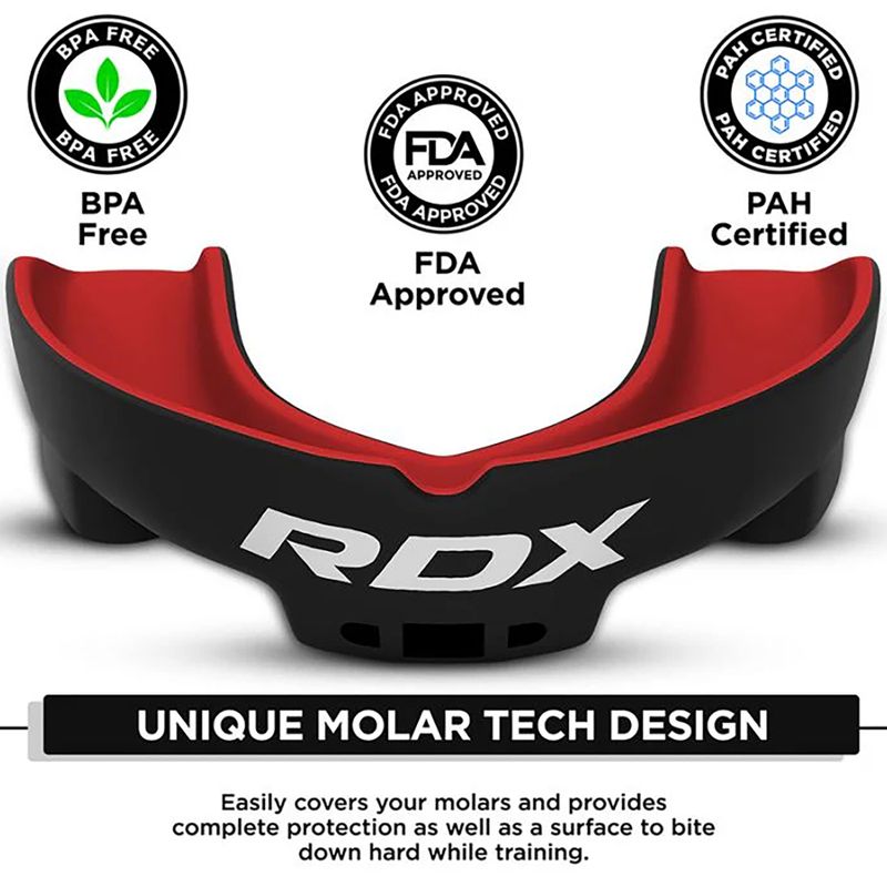 Ochraniacz szczęki RDX Mouth Guard red/black 2