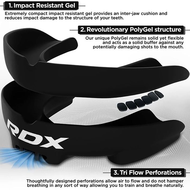 Ochraniacz szczęki RDX Mouth Guard black 2