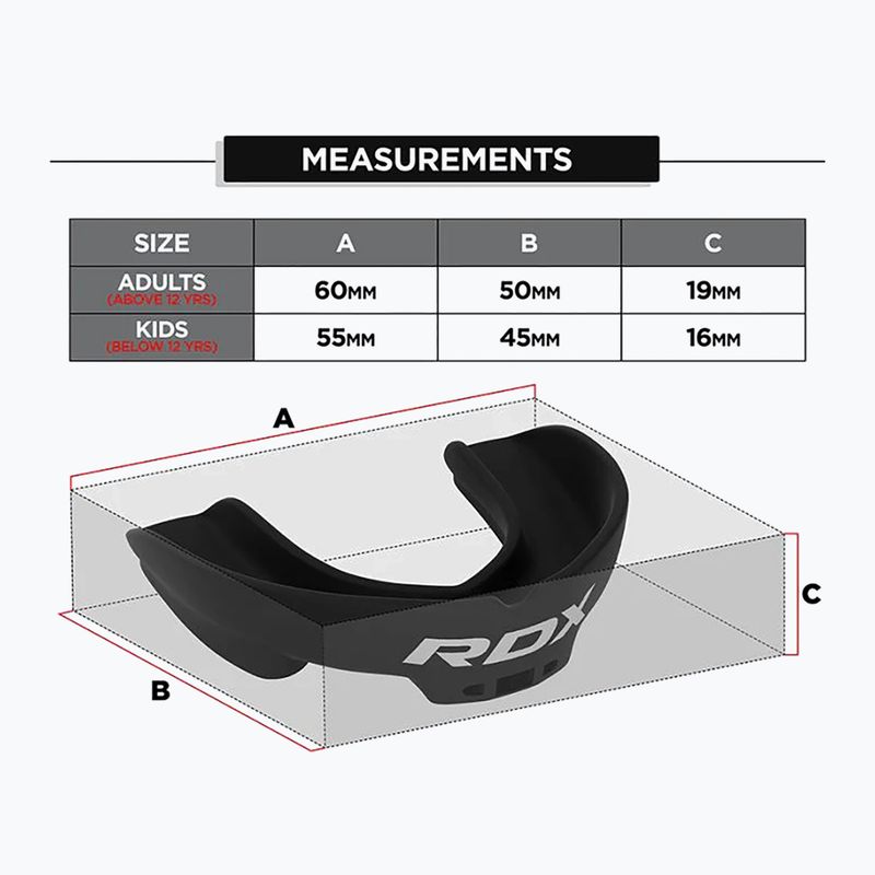 Ochraniacz szczęki RDX Mouth Guard black 5