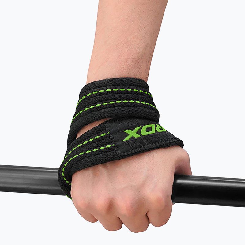 Paski do podnoszenia ciężarów RDX Weight Lifting 8 Figure Strap army green 2
