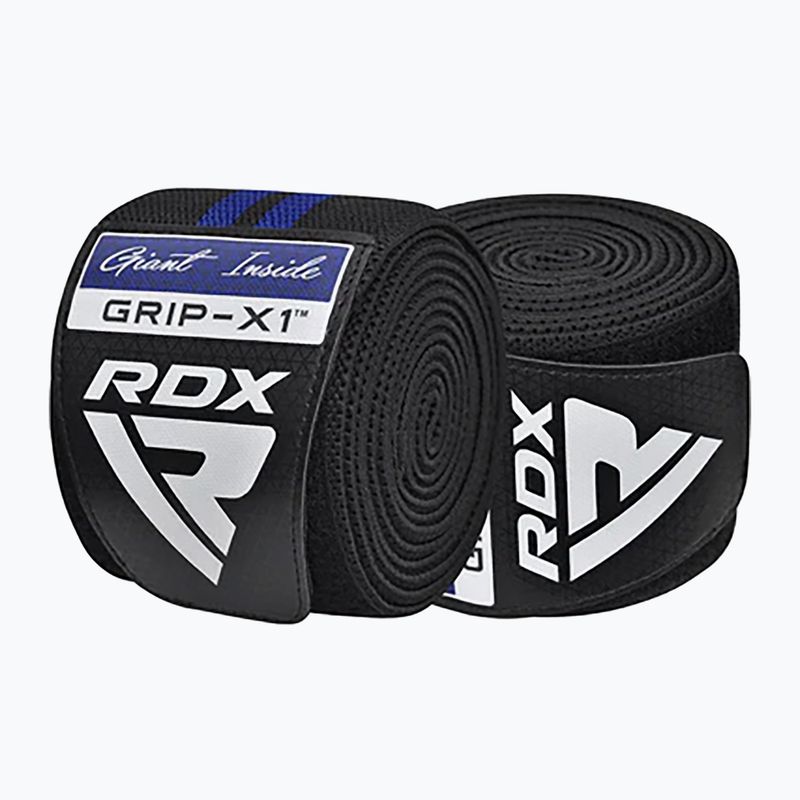 Ochraniacze na kolana RDX KR11 Gym Knee Wrap black/blue 2