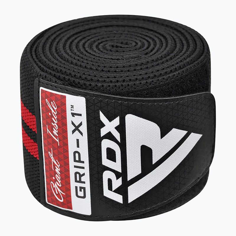 Ochraniacze na kolana RDX KR11 Gym Knee Wrap black/red 2