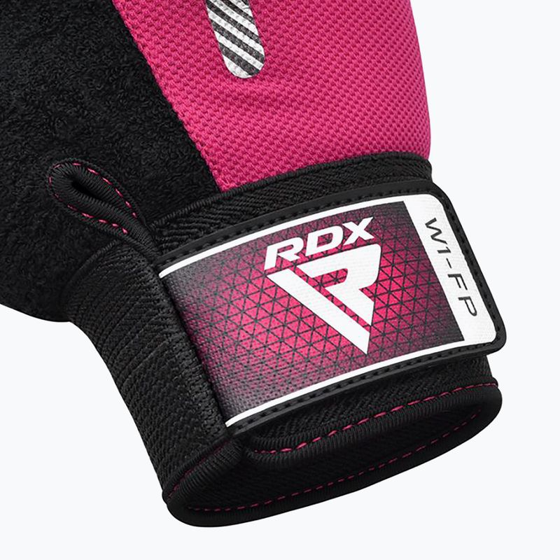 Rękawiczki treningowe RDX W1F Full Finger pink 5