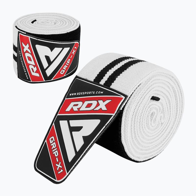 Opaski na kolana RDX Compression Elasticated Knee Wrap white 3