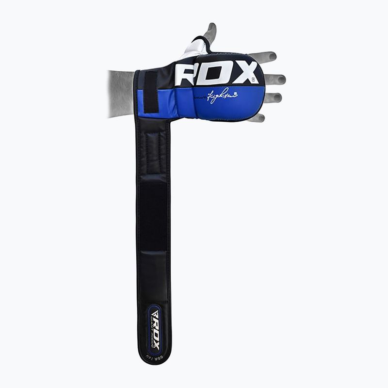 Rękawice grapplingowe RDX Grappling Glove REX T6 Plus blue 6