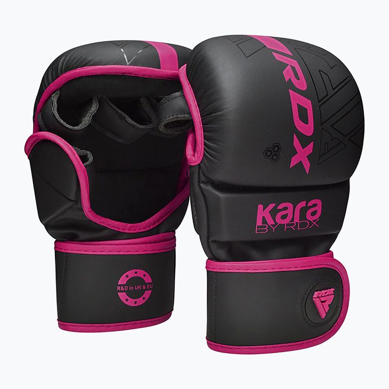 Rękawice grapplingowe RDX F6 Shooter Grappling pink 2