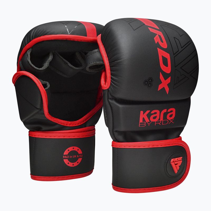 Rękawice grapplingowe RDX F6 Shooter Grappling red 2