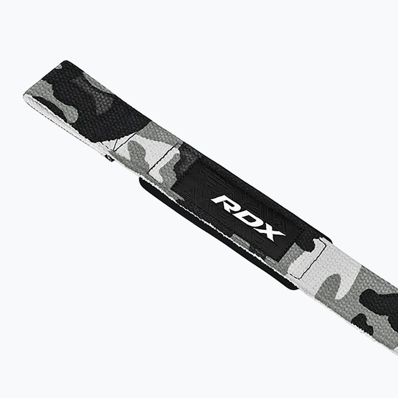 Paski do podnoszenia ciężarów RDX W1 Weight Training Wrist Straps camo grey 4