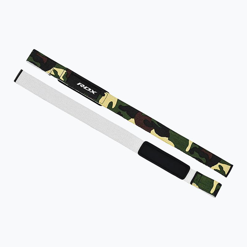 Paski do podnoszenia ciężarów RDX W1 Weight Training Wrist Straps camo green 3