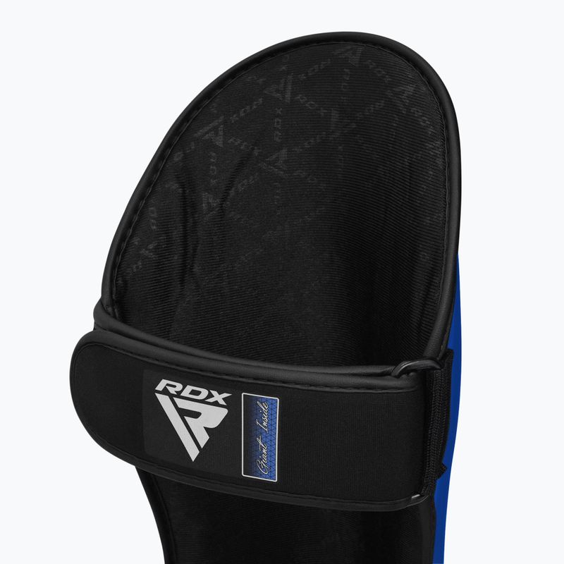 Ochraniacze piszczeli i stóp RDX T1 Shin Instep Guards blue/white 6