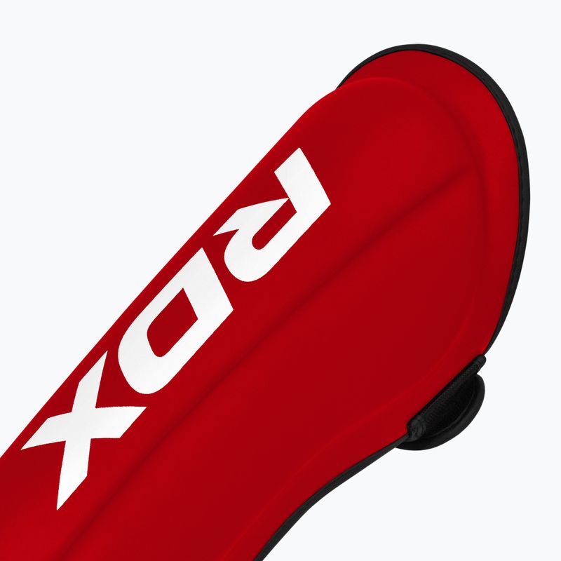 Ochraniacze piszczeli i stóp RDX T1 Shin Instep Guards red/white 5