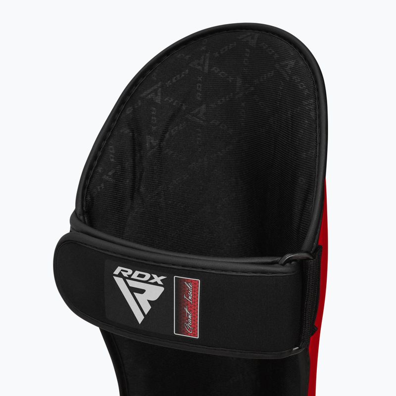 Ochraniacze piszczeli i stóp RDX T1 Shin Instep Guards red/white 6