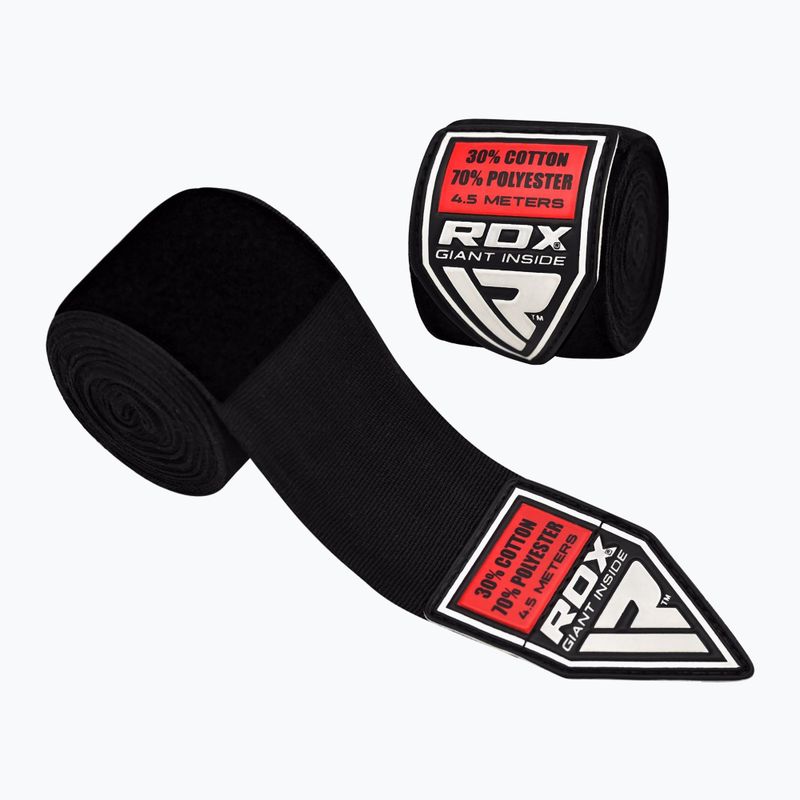 Bandaże bokserskie RDX Hand Wraps Combine Plus 450 cm red/black/blue 4