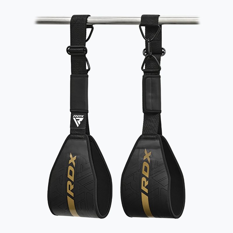 Pasy do treningu mięśni brzucha RDX F6 Kara Gym Workout ABS Straps golden 2