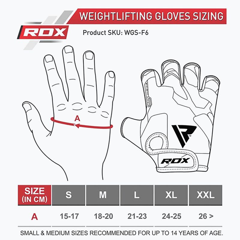 Rękawiczki treningowe RDX Sumblimation F6 red 4