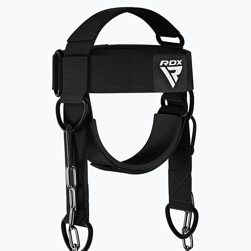 Uprząż do podnoszenia ciężarów RDX H2 Neck Harness For Weight Lifting black