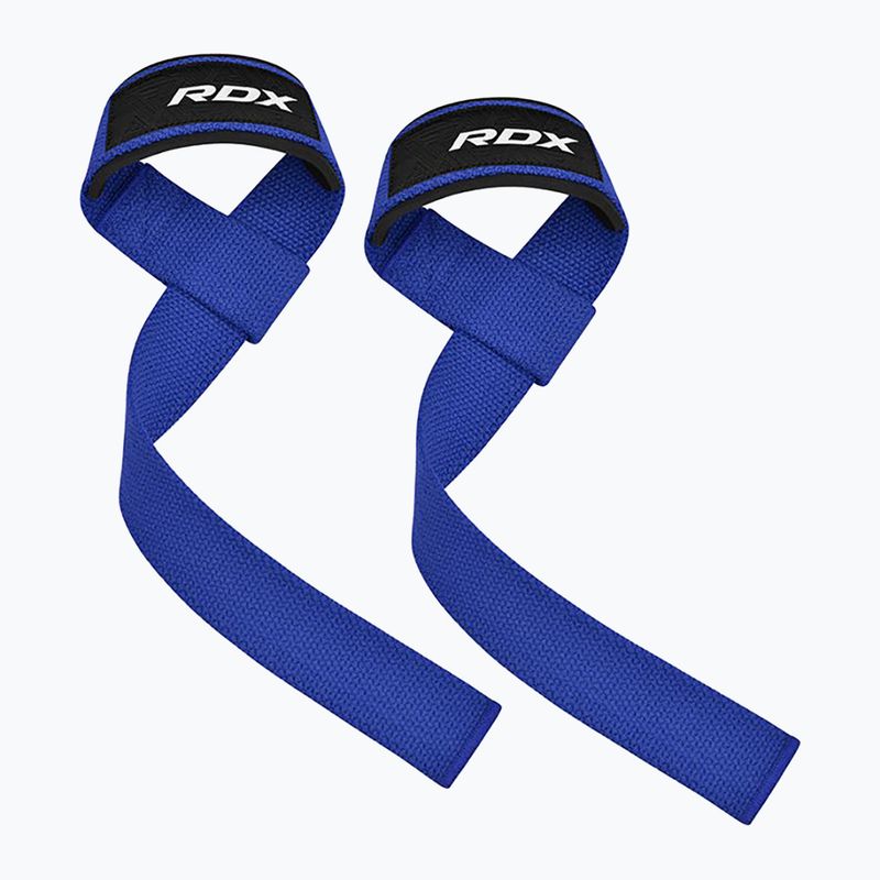 Paski do podnoszenia ciężarów RDX W1 Weight Training Wrist Straps blue