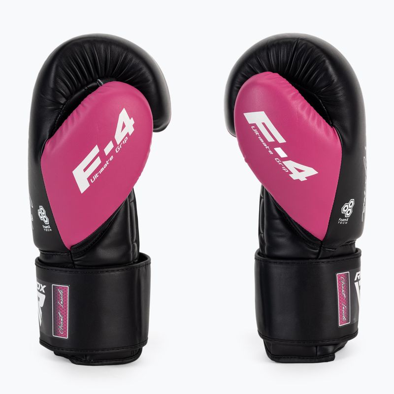 Rękawice bokserskie RDX REX F4 pink/black 4