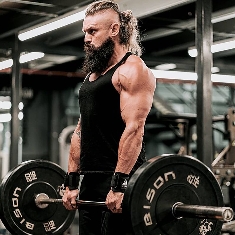 Paski do podnoszenia ciężarów z hakami RDX Gym Hook Plus black 9