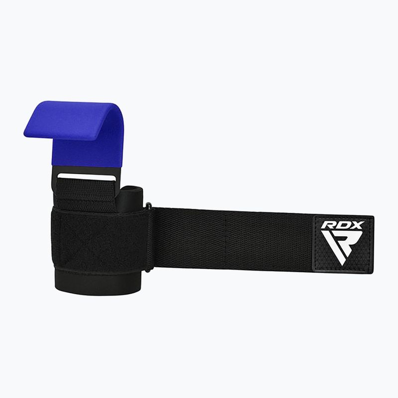 Paski do podnoszenia ciężarów z hakami RDX W5 Weight Lifting Hook Strap blue 4