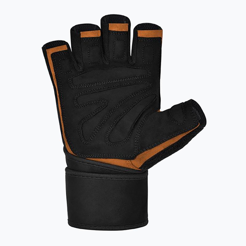 Rękawiczki treningowe RDX L4 Open Finger Micro Plus Gym tan/black 3