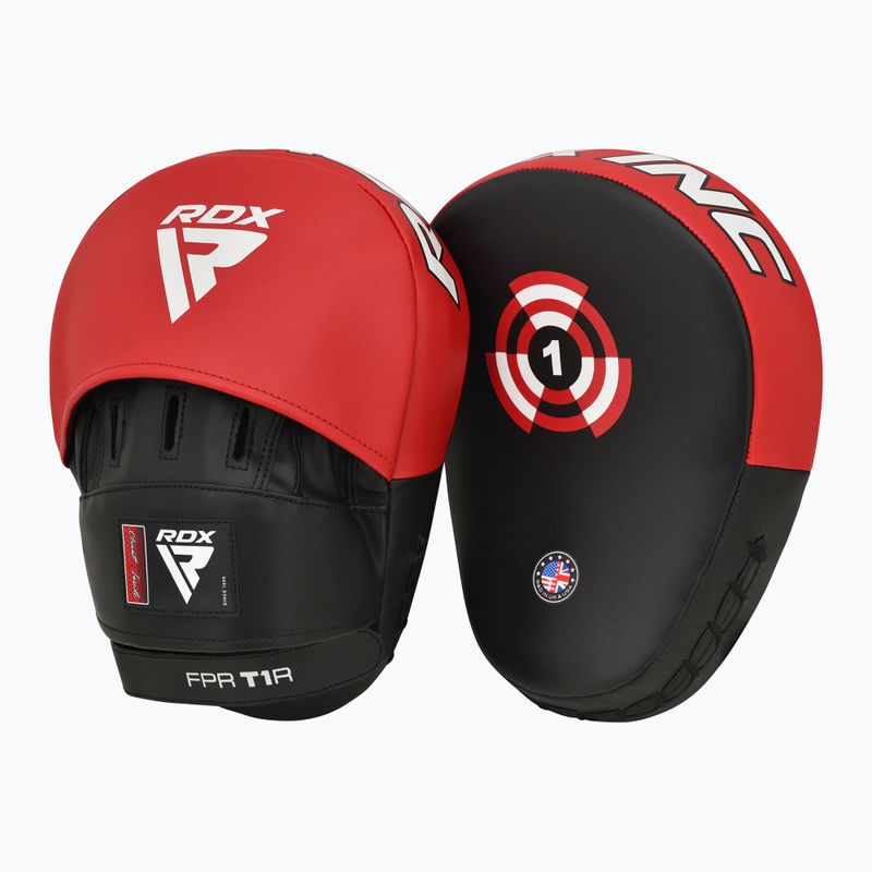 Łapy treningowe trenerskie RDX Focus Pad T1 red/black