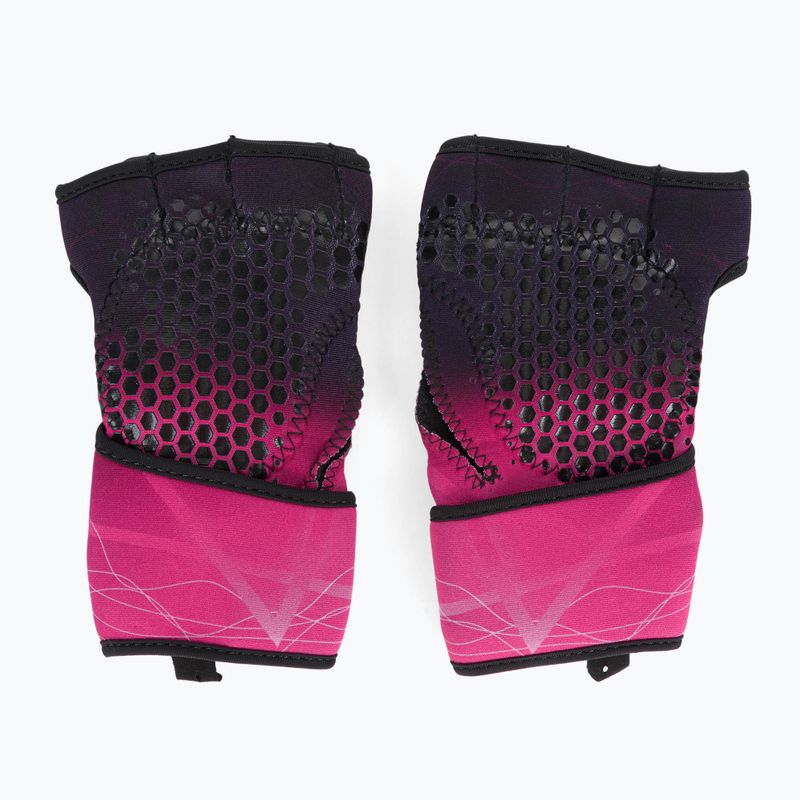 Rękawiczki treningowe RDX Weight Lifting X1 Long Strap pink 3