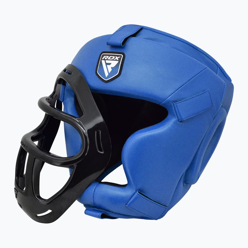 Kask bokserski RDX Guard Grill T1 blue 5