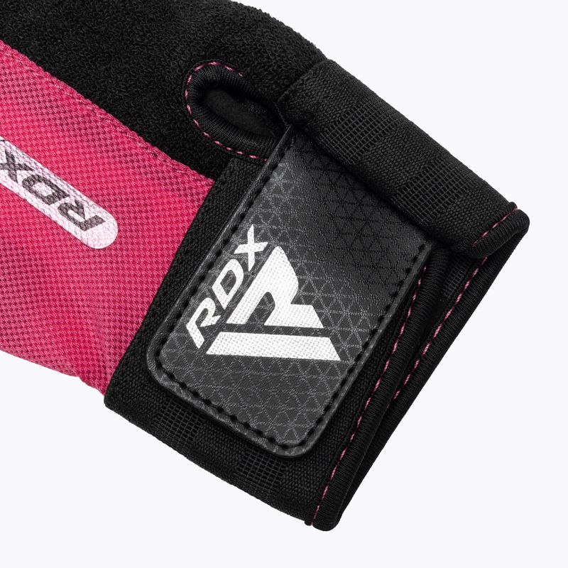 Rękawiczki treningowe RDX Gym Workout W1 pink 4