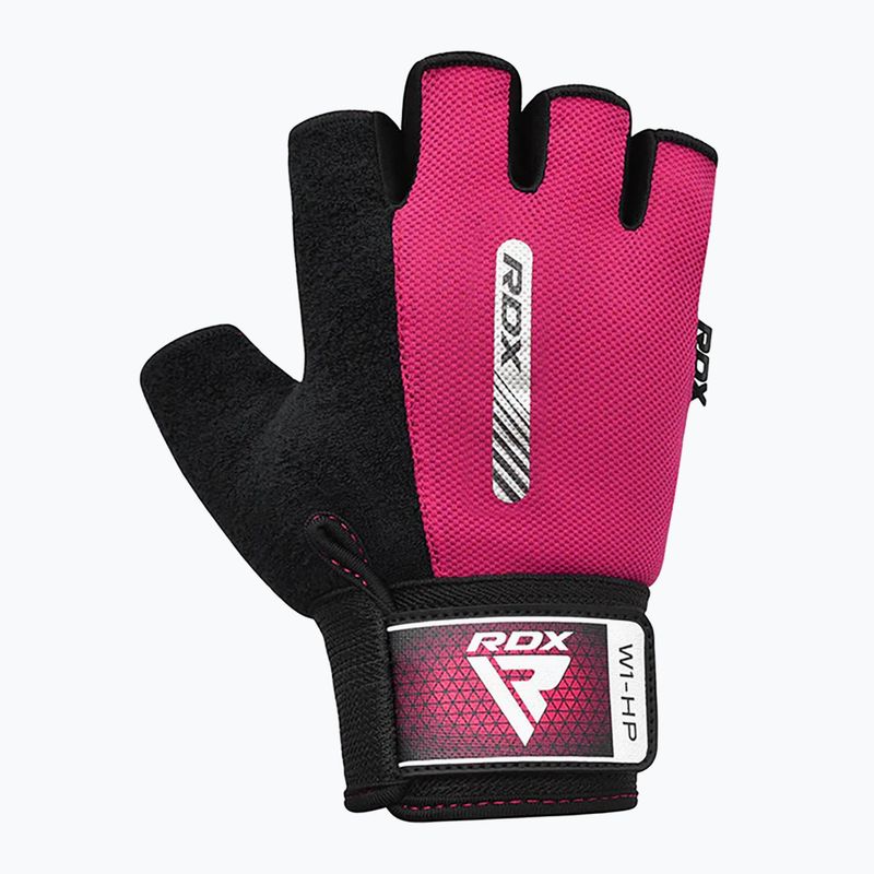 Rękawiczki treningowe RDX Gym Workout W1 pink 2