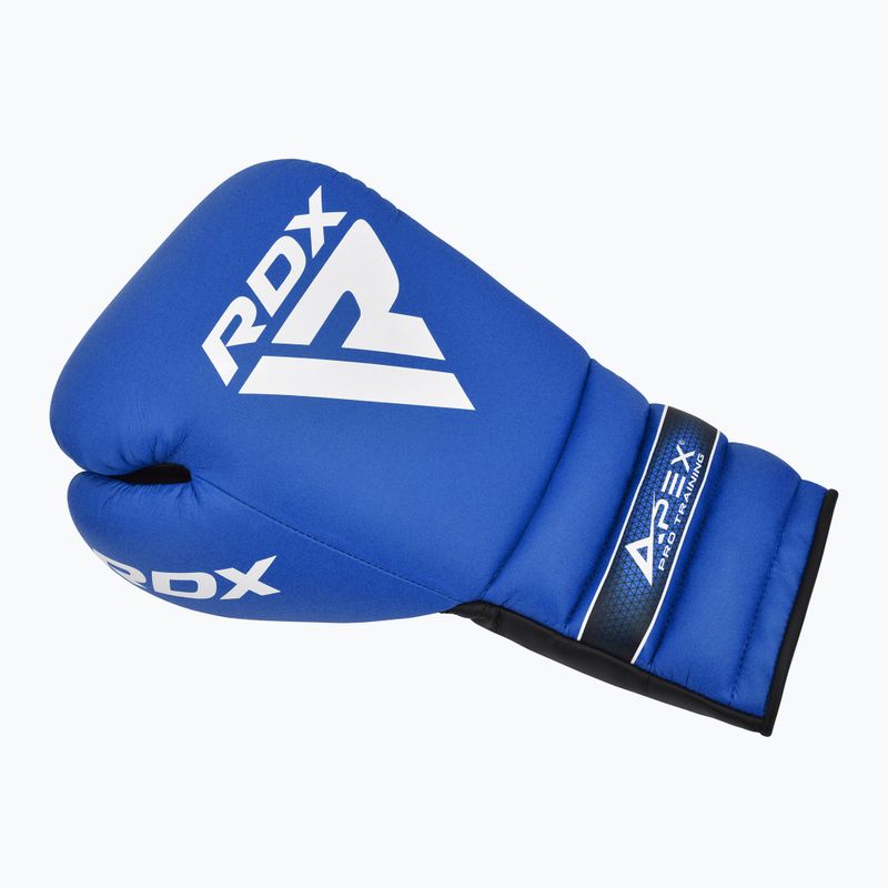 Rękawice bokserskie RDX Apex Lace Up Training Sparring Boxing blue 2