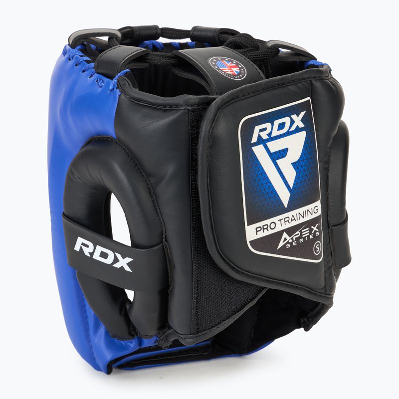 Kask bokserski RDX APEX Boxing Head Gear With Cheek Protector blue 3