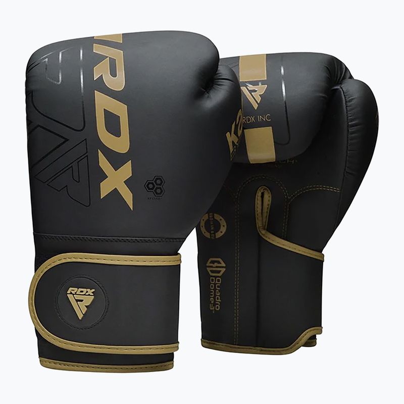 Worek bokserski RDX F6 Junior Punch Bag + Boxing Gloves matte gold 4