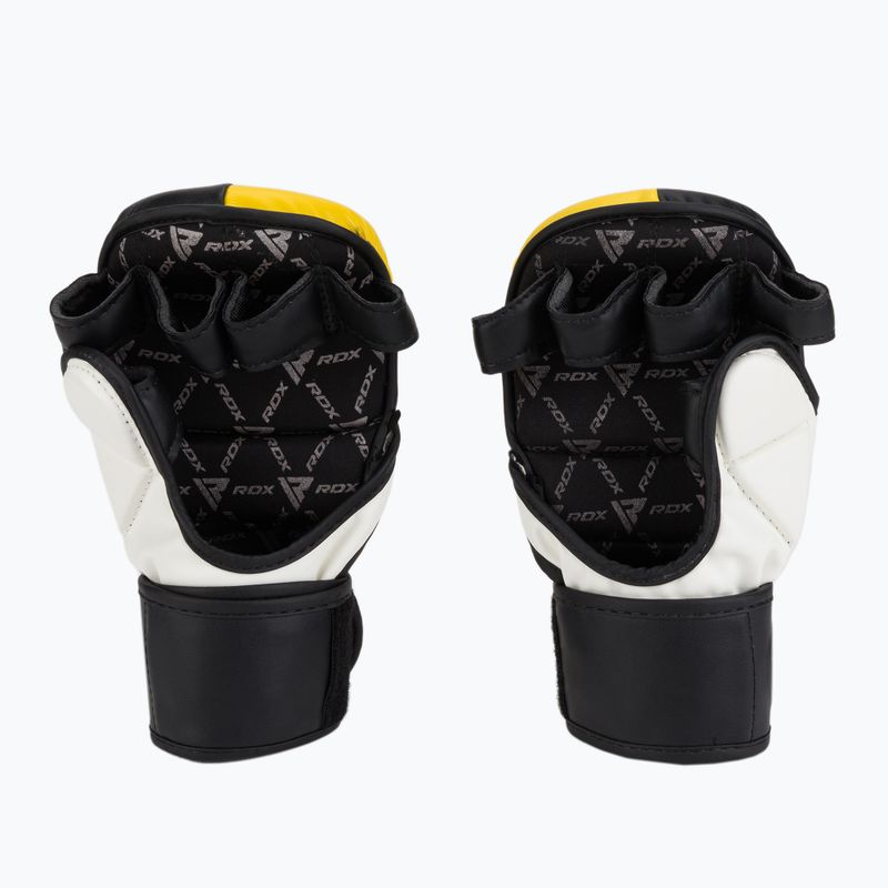 Rękawice grapplingowe RDX Grappling Glove REX T6 yellow 2