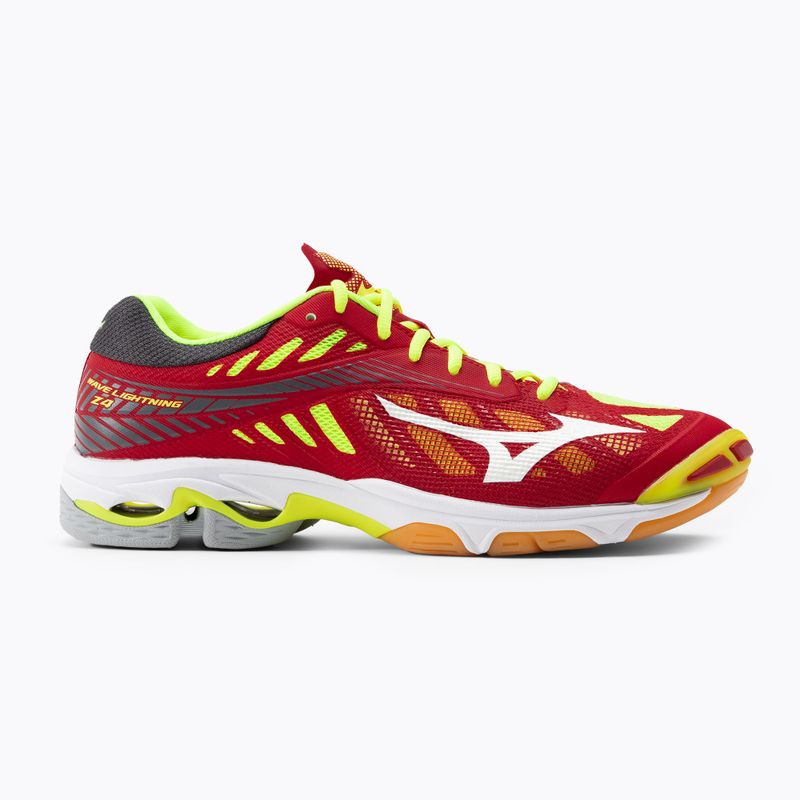 Buty do siatkówki męskie Mizuno Wave Lightning Z4  czerwone V1GA180001 2