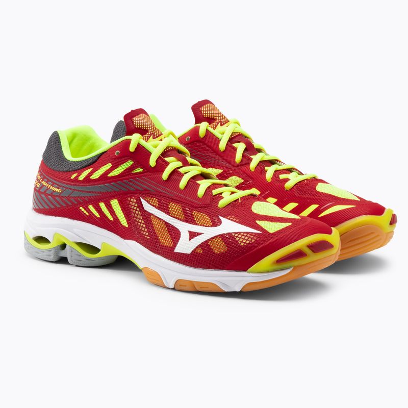 Buty do siatkówki męskie Mizuno Wave Lightning Z4  czerwone V1GA180001 5