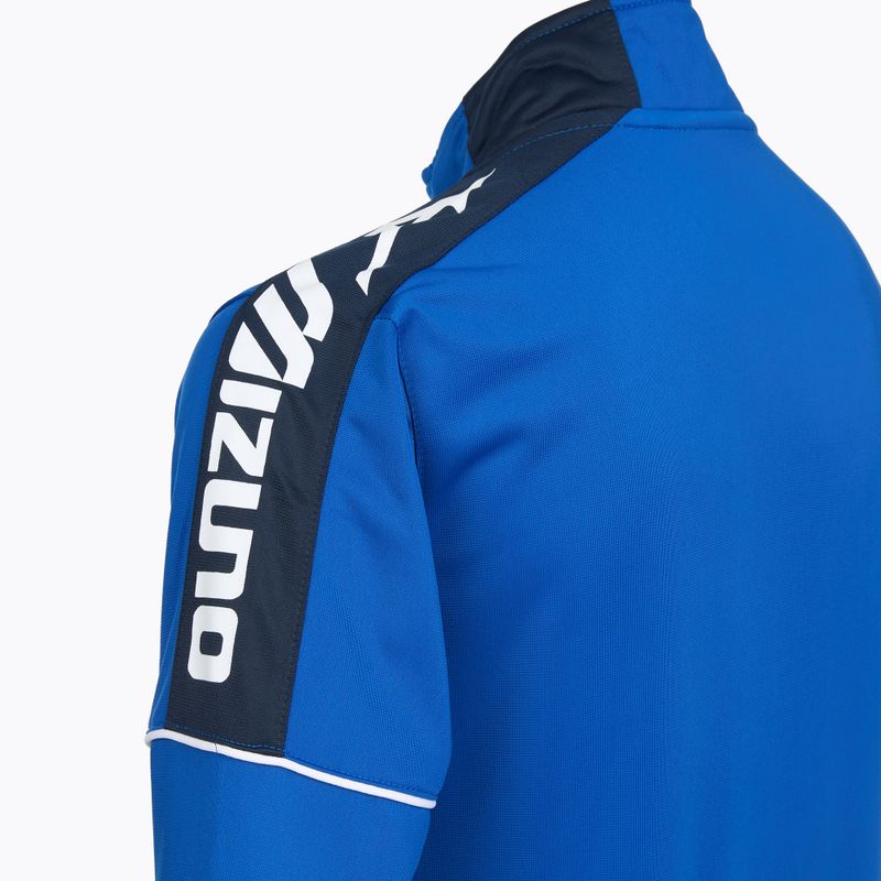 Bluza treningowa dziecięca Mizuno Knitted Track royal 3