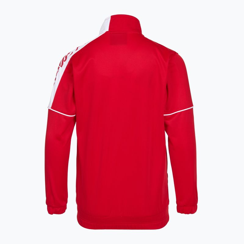 Bluza treningowa dziecięca Mizuno Knitted Track red 2