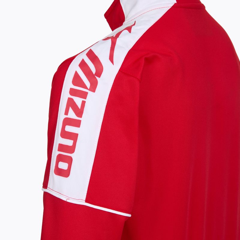 Bluza treningowa dziecięca Mizuno Knitted Track red 3