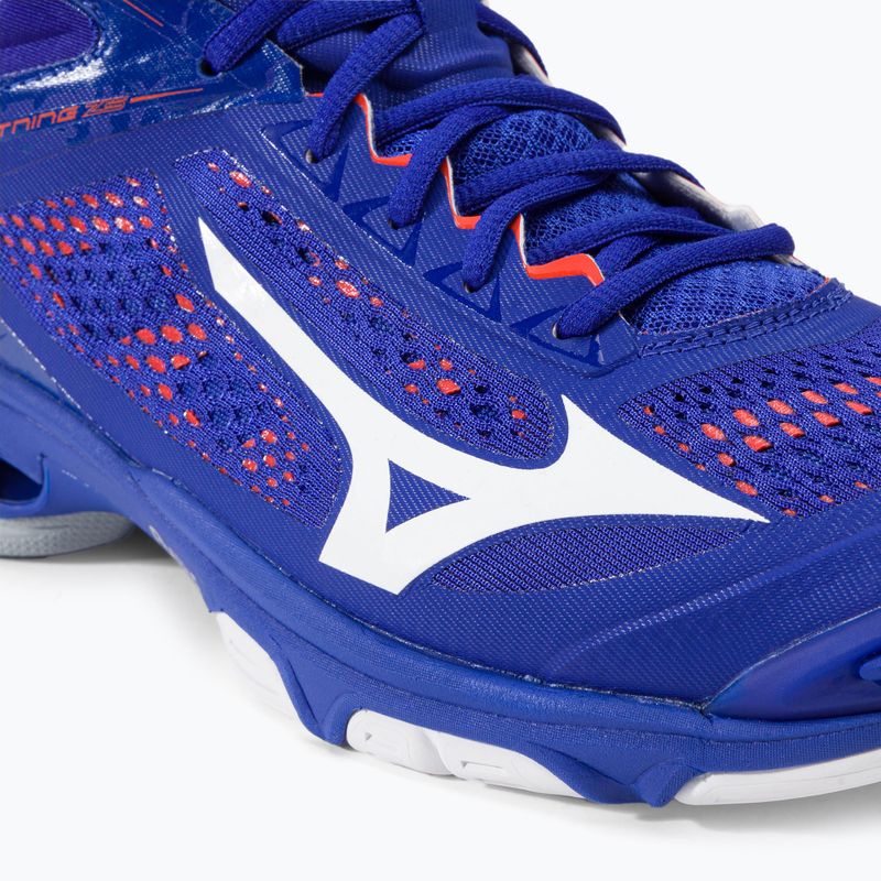 Buty do siatkówki męskie Mizuno Wave Lightning Z5 Mid niebieskie V1GA190500 7