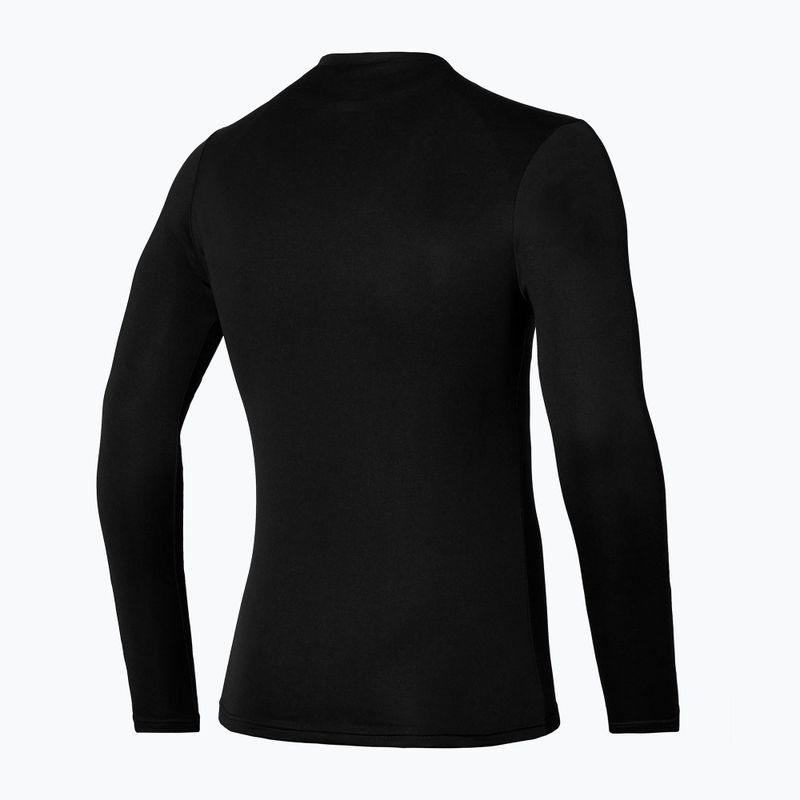 Longsleeve do biegania męski Mizuno Breath Thermo Under V Neck black 2