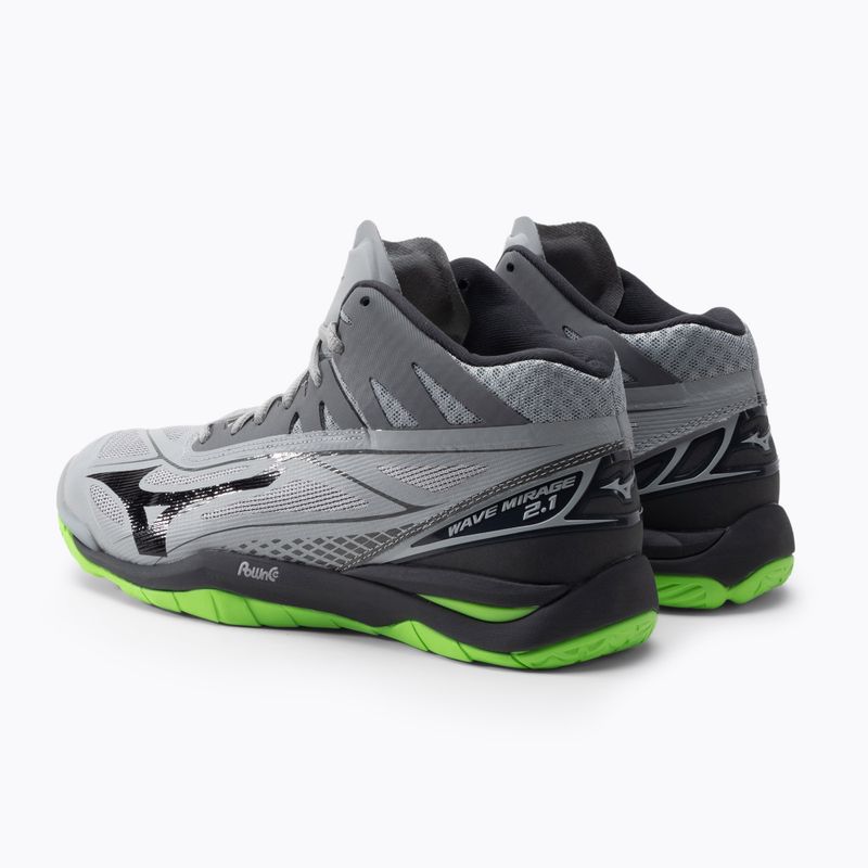 Buty do siatkówki męskie Mizuno Wave Mirage 2.1 Mid zielone X1GA187037 3